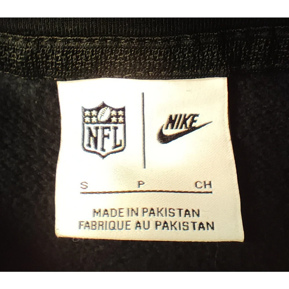 Baltimore Ravens Men’s Small NFL Hoodie Nike Sideline Club Fleece Black - Picture 9 of 12
